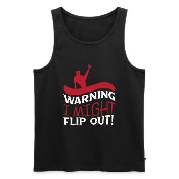 Gymnastik Turnen Barren Trampolin Ringe Turner - Männer Premium Bio Tank Top - Schwarz - Vorne - AI Model Male 178 light (178cm)