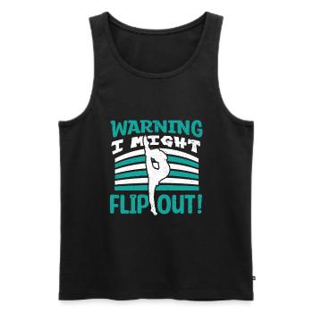 Gymnastik Turnen Barren Trampolin Ringe Turner - Männer Premium Bio Tank Top - Schwarz - Vorne - AI Model Male 178 light (178cm)