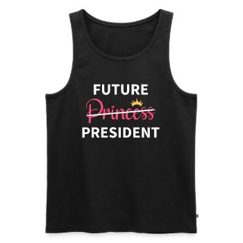 Feminist Girl - Future President I - Men's Premium Organic Tank Top - black - Front - Michal (187cm)