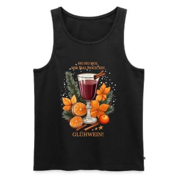 Glühwein mit Zimt - Männer Premium Bio Tank Top - Schwarz - Vorne - Michal (187cm)