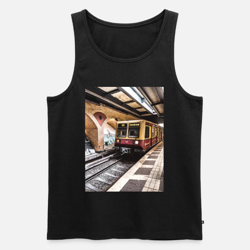 Pankow - Männer Premium Bio Tank Top - Schwarz