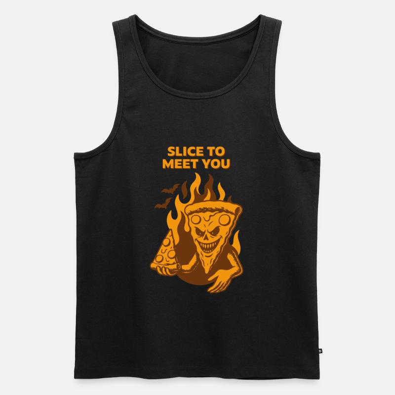 Devilish Pizza - Slice pour vous rencontrer - Débardeur bio Premium Homme - noir