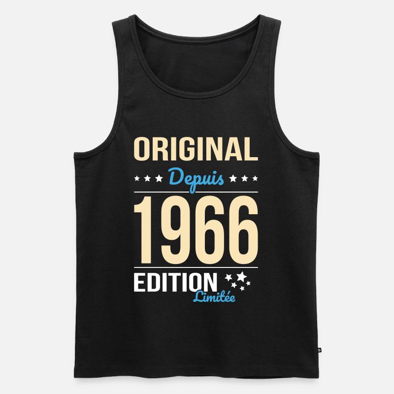 Original seit 1966 – 60-jähriges Jubiläum - Männer Premium Bio Tank Top - Schwarz