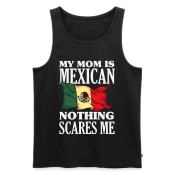 Mexiko Stolz & Heimat Mexikaner Mexico Flagge - Männer Premium Bio Tank Top - Schwarz - Vorne - Michal (187cm)