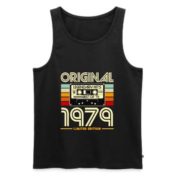 Original 1979 Édition Limitée - Débardeur bio Premium Homme - noir - Devant - Michal (187cm)