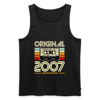 Original 2007 Vintage Cassette - Débardeur bio Premium Homme - noir - Devant - Michal (187cm)