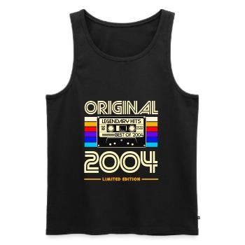 Originale limitierte Ausgabe 2004 - Männer Premium Bio Tank Top - Schwarz - Vorne - AI Model Male 178 light (178cm)