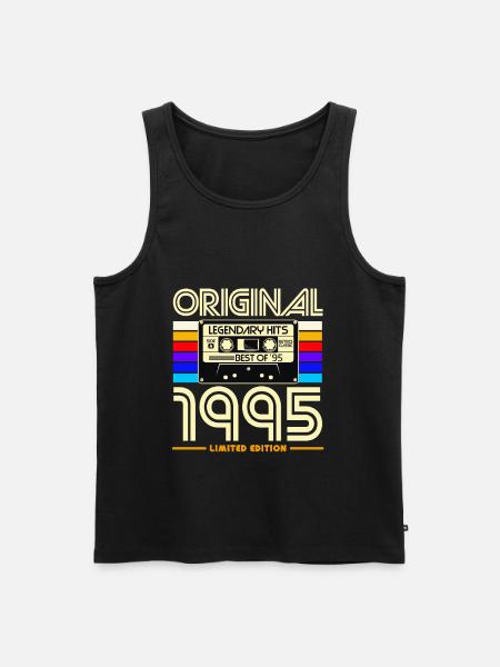 Original 1995 Cassette Limité - Débardeur bio Premium Homme - noir
