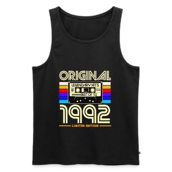 Original 1992 Legend Hits - Débardeur bio Premium Homme - noir - Devant - Michal (187cm)