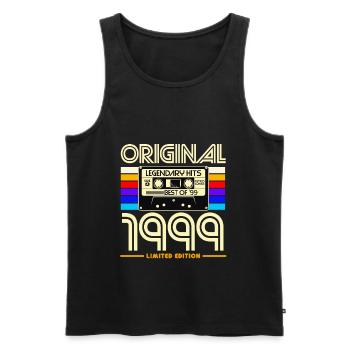 Original 1999 édition limitée - Débardeur bio Premium Homme - noir - Devant - Michal (187cm)