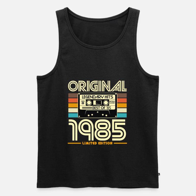 Originale limitierte Edition von 1985 - Männer Premium Bio Tank Top - Schwarz