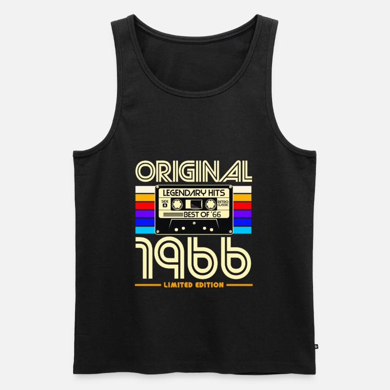 Originale limitierte Edition von 1966 - Männer Premium Bio Tank Top - Schwarz