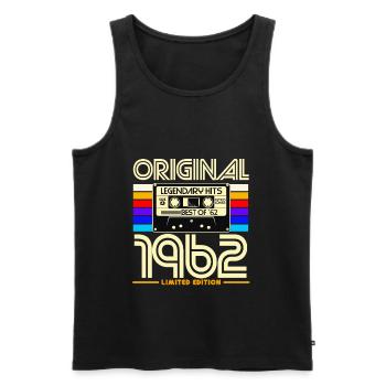 Original 1962 Limited Cassette - Débardeur bio Premium Homme - noir - Devant - Michal (187cm)