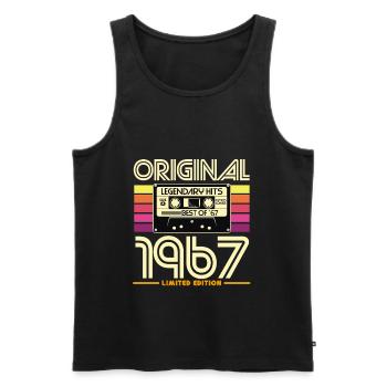 Original 1967 Limited Edition - Men's Premium Organic Tank Top - black - Front - Michal (187cm)