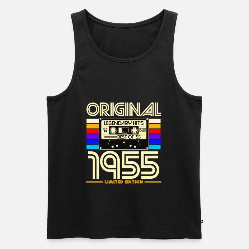 Originale Retro-Hits von 1955 - Männer Premium Bio Tank Top - Schwarz