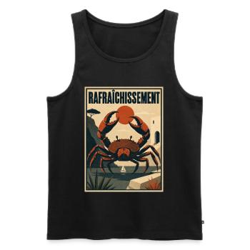 Mediterranean Crab - Männer Premium Bio Tank Top - Schwarz - Vorne - Michal (187cm)