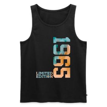 61ST BIRTHDAY LIMITED EDITION 1965 - Men's Premium Organic Tank Top - black - Front - Michal (187cm)