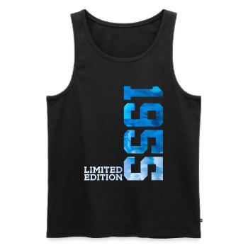 71ST BIRTHDAY LIMITED EDITION 1955 - Men's Premium Organic Tank Top - black - Front - Michal (187cm)