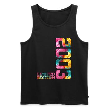 23RD BIRTHDAY LIMITED EDITION 2003 - Men's Premium Organic Tank Top - black - Front - Michal (187cm)