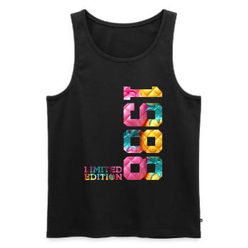 38TH BIRTHDAY LIMITED EDITION 1988 - Men's Premium Organic Tank Top - black - Front - Michal (187cm)