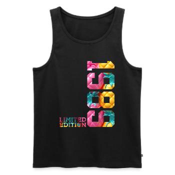 37TH BIRTHDAY LIMITED EDITION 1989 - Men's Premium Organic Tank Top - black - Front - Michal (187cm)