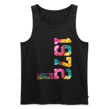 54TH BIRTHDAY LIMITED EDITION 1972 - Men's Premium Organic Tank Top - black - Front - Michal (187cm)