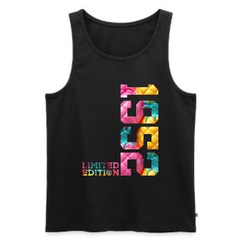 74TH BIRTHDAY LIMITED EDITION 1952 - Men's Premium Organic Tank Top - black - Front - Michal (187cm)
