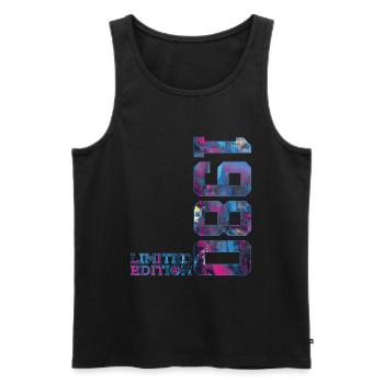 46TH BIRTHDAY 46 YEARS LIMITED EDITION 1980 - Men's Premium Organic Tank Top - black - Front - Michal (187cm)