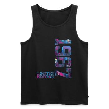 59TH BIRTHDAY 59 YEARS LIMITED EDITION 1967 - Men's Premium Organic Tank Top - black - Front - Michal (187cm)