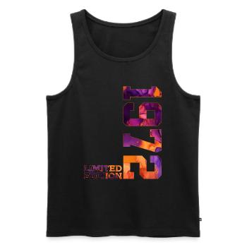 54TH BIRTHDAY 54 YEARS LIMITED EDITION 1972 - Men's Premium Organic Tank Top - black - Front - AI Model Male 178 light (178cm)