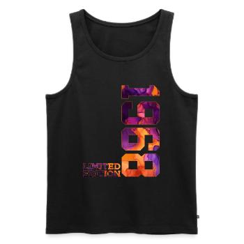 58TH BIRTHDAY 58 YEARS LIMITED EDITION 1968 - Men's Premium Organic Tank Top - black - Front - Michal (187cm)