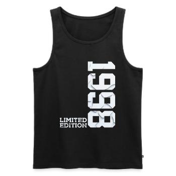 28TH BIRTHDAY LIMITED EDITION 1998 - Men's Premium Organic Tank Top - black - Front - Michal (187cm)