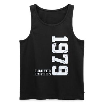 47TH BIRTHDAY LIMITED EDITION 1979 - Men's Premium Organic Tank Top - black - Front - Michal (187cm)