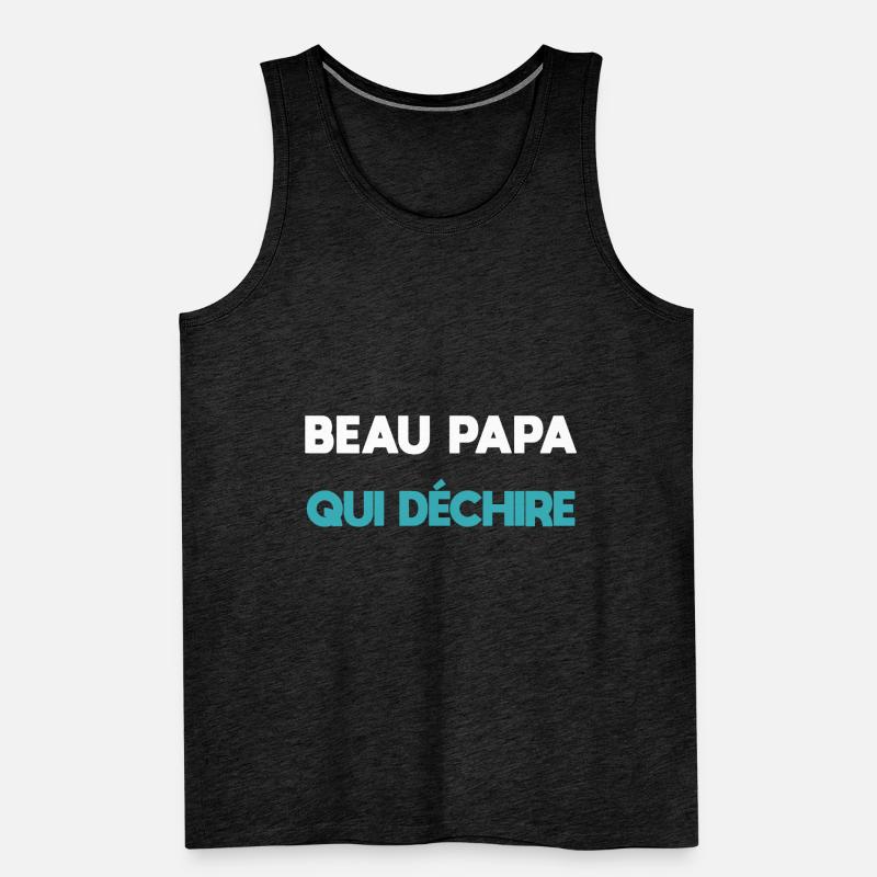 Stepdad who rocks stepdad stepdad Men's Premium Organic Tank Top