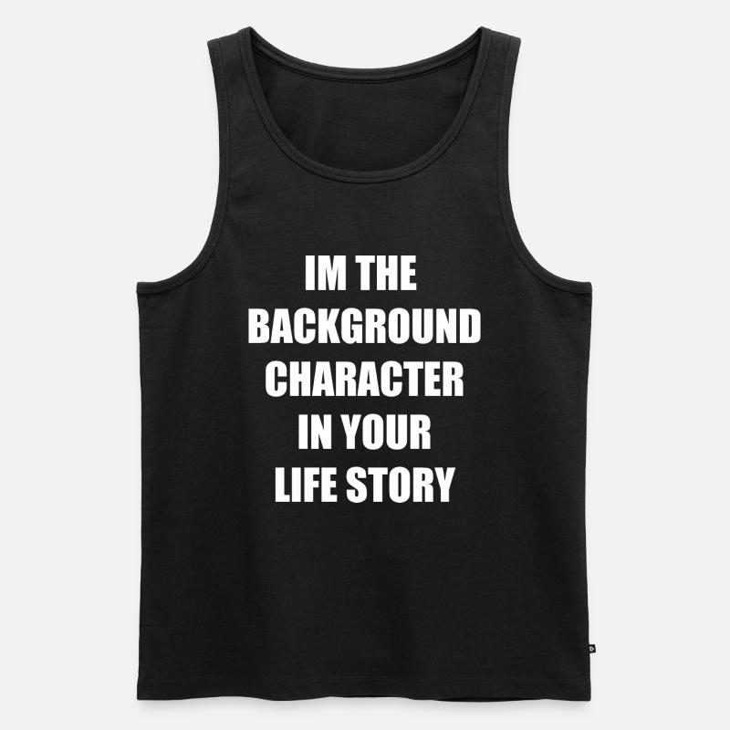 Lustiger Spruch - Männer Premium Bio Tank Top - Schwarz