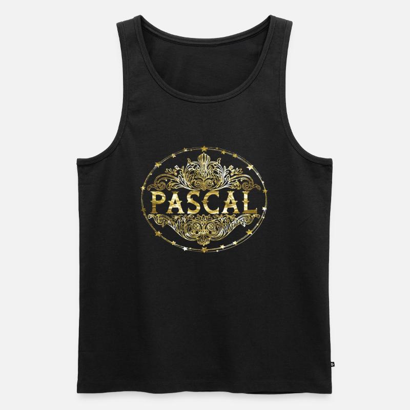 Pascal - Männer Premium Bio Tank Top - Schwarz