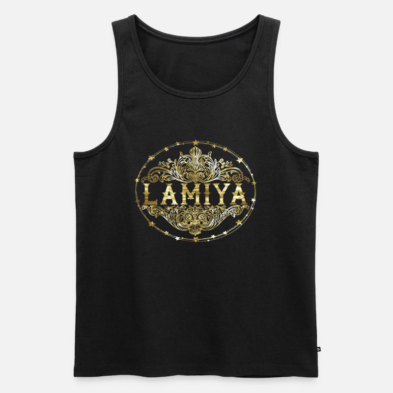 Lamiya - Männer Premium Bio Tank Top - Schwarz