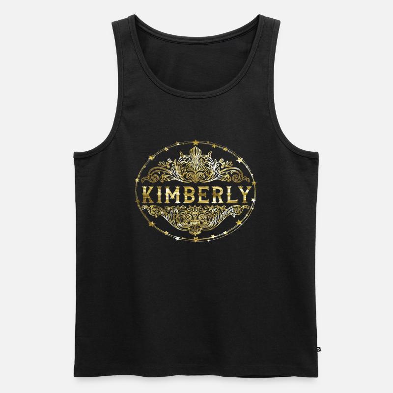 Kimberly - Männer Premium Bio Tank Top - Schwarz