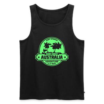 Australien - Surfen - Männer Premium Bio Tank Top - Schwarz - Vorne - Michal (187cm)