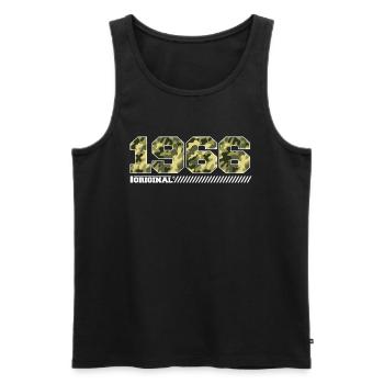 1966 Jubiläumsgeschenk Jahrgang 1966 Armee - Männer Premium Bio Tank Top - Schwarz - Vorne - AI Model Male 178 light (178cm)