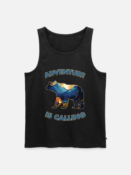 Call of the Wild - Men's Premium Organic Tank Top - black