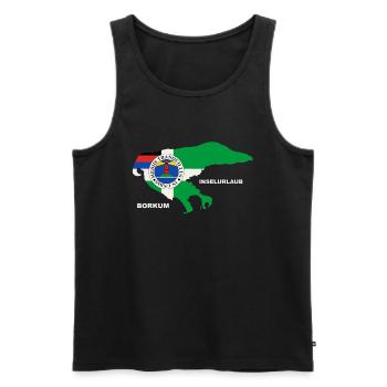 Borkum Urlaub Nordsee Holiday - Männer Premium Bio Tank Top - Schwarz - Vorne - Michal (187cm)