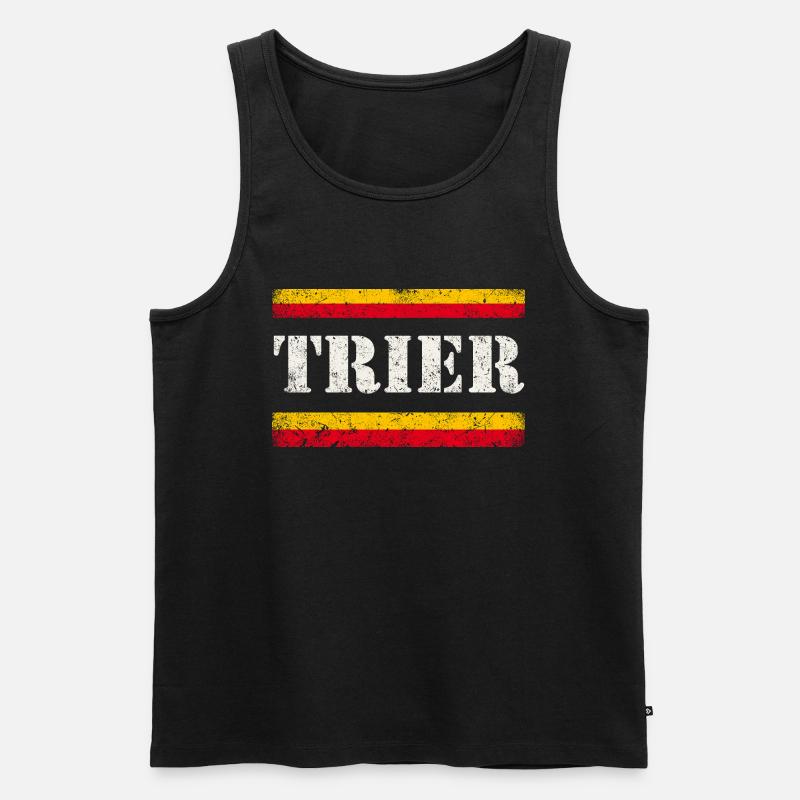 Trier - Männer Premium Bio Tank Top - Schwarz