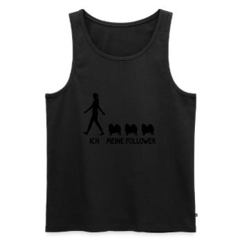 Ich Meine Follower Spitz Pomeranian Hunde Züchter - Männer Premium Bio Tank Top - Schwarz - Vorne - Michal (187cm)
