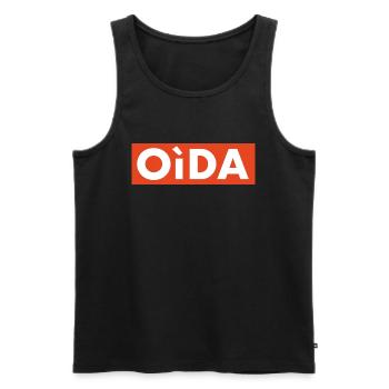 OIDA | Bayern, Kumpel, Dahoam, Geschenk - Männer Premium Bio Tank Top - Schwarz - Vorne - Michal (187cm)