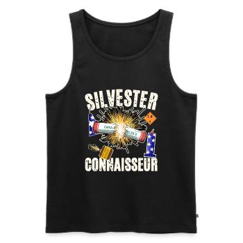Pyro Connaisseur - Männer Premium Bio Tank Top - Schwarz - Vorne - AI Model Male 178 light (178cm)
