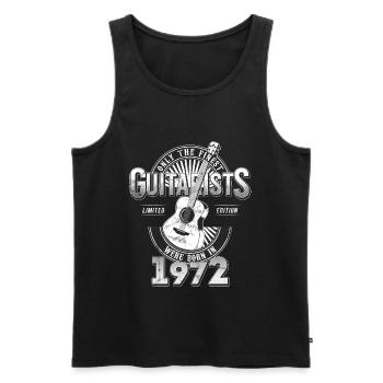 Only the finest Guitarists were born in 1972 - Männer Premium Bio Tank Top - Schwarz - Vorne - AI Model Male 178 light (178cm)