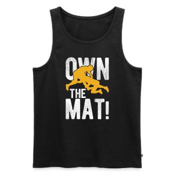 Grappling Martial Arts Wrestling - Männer Premium Bio Tank Top - Schwarz - Vorne - Michal (187cm)