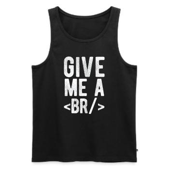 Software Ingenieur Informatiker Programmierer - Männer Premium Bio Tank Top - Schwarz - Vorne - Michal (187cm)