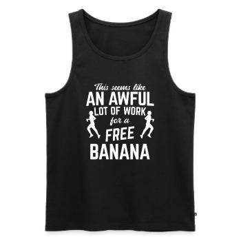 Läufer Joggen - Männer Premium Bio Tank Top - Schwarz - Vorne - AI Model Male 178 light (178cm)